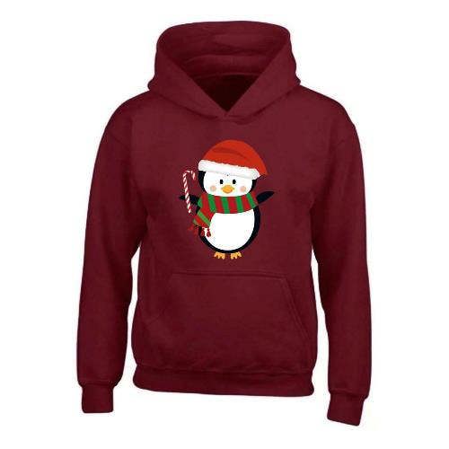 Kids Penguin Hoodie XMS4