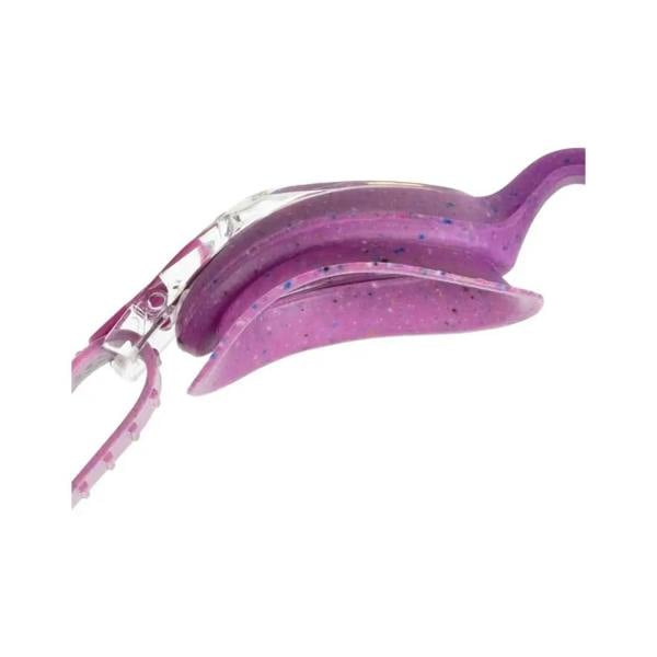 Fashy Spark I junior swim goggles with purple speckles and clear head strap