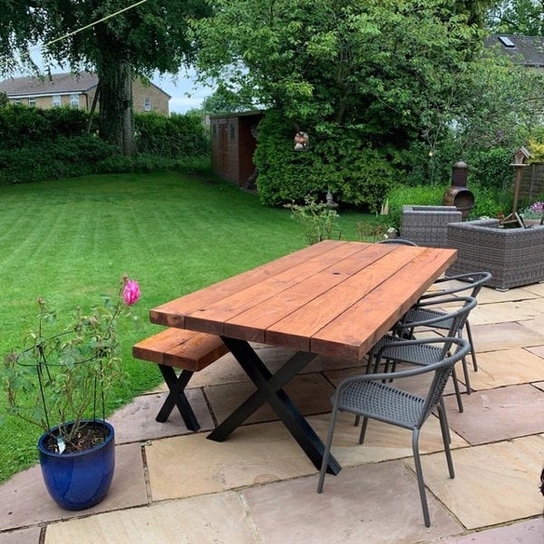 The Bespoke Carpentry Co Outdoor Chunky Dining Table (3")