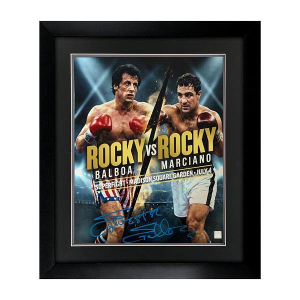 Sylvester Stallone Signed Rocky 20x16 Image Deluxe Mount Frame