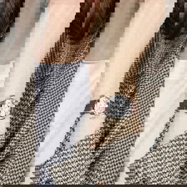 Sekonda Ladies Evans Brown Leather Strap Watch 40685