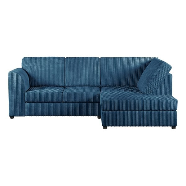 Furnishings For Less Luxor Cord Fabric 4 Seater Corner Sofa Full Back