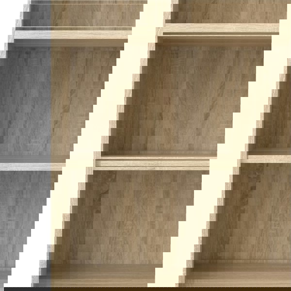 Furniture To Go Prima Bookcase 4 Shelves with 2 Doors in Oak