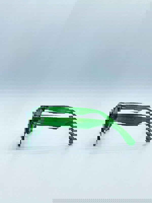 SVNX Green Wayfarer Sunglasses with Green Lenses