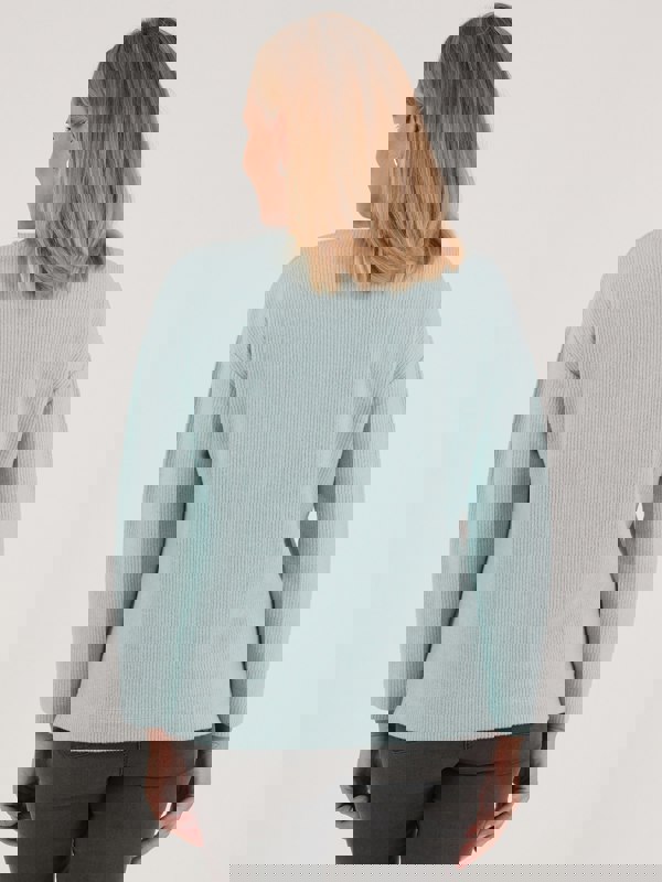 PennyPlain Crew Neck Long Sleeve Top - Mint