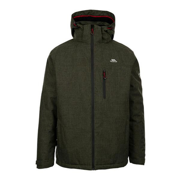 Trespass Mens Fyfinn Padded Waterproof Jacket - Dark Vine Marl - 
