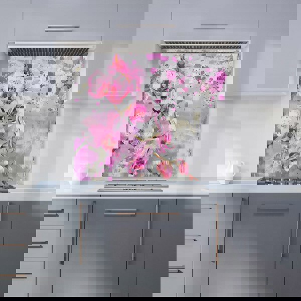 Warren Reed - Designer Orchids Splashart Kitchen Splashback