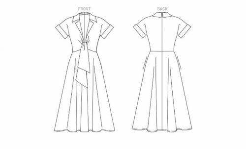 Vogue Sewing Pattern 1898, Dresses for Women, B5 (8-10-12-14-16) - Advanced