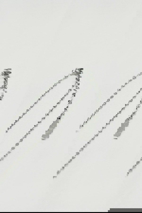 SVNX Mini Clover Necklace in Silver Colour White with Gift Box