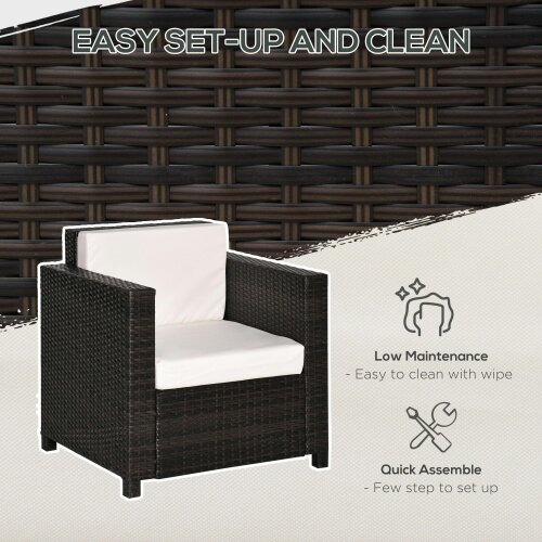 Wyld Haus Rado Brown Rattan Single Outdoor Armchair With Armrests
