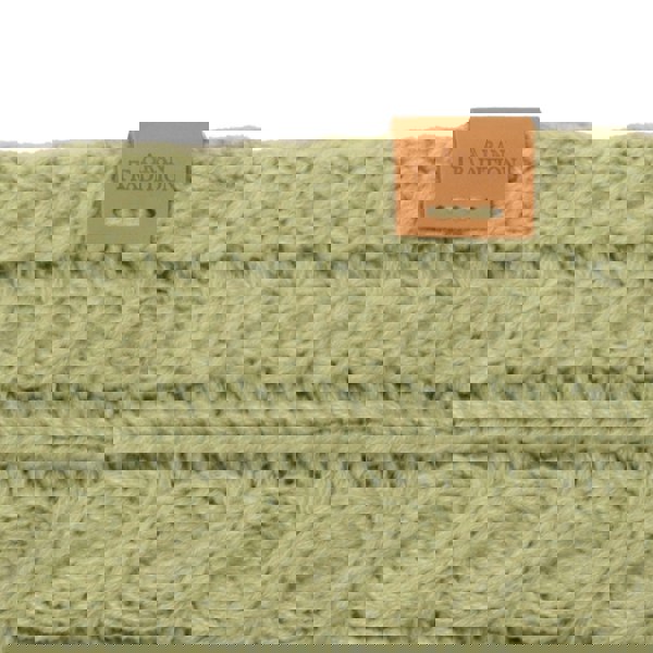 Aran Cable Button Wrap Scarf 