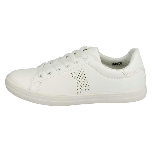Spot On Ladies Spot On Flat Lace Up Slimline Pumps