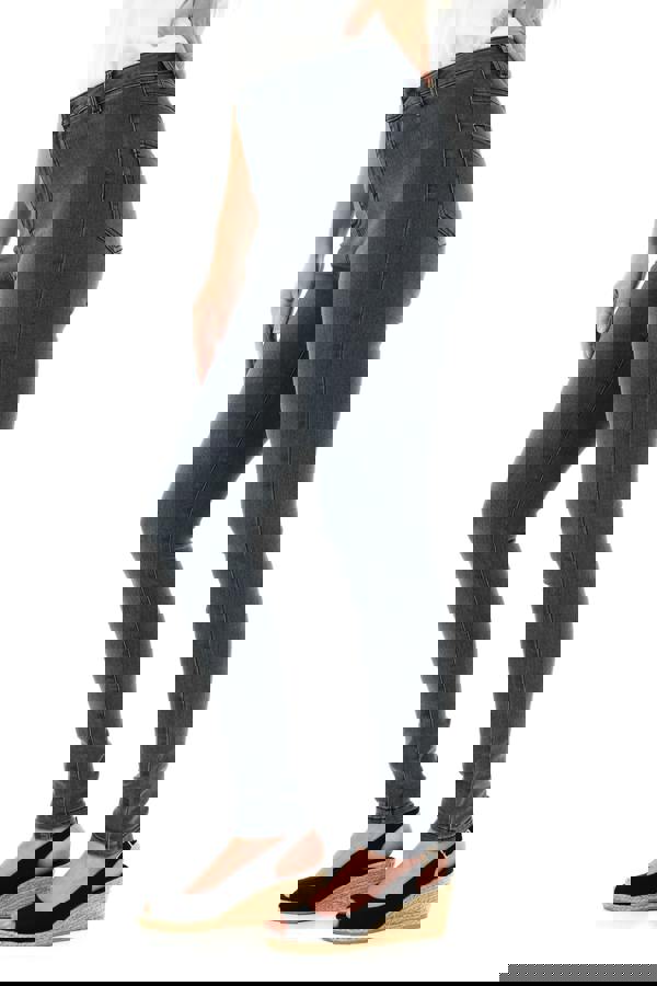 Smart Living Women's Stylish Skinny Fit High Waist Denim Jeans - Grey