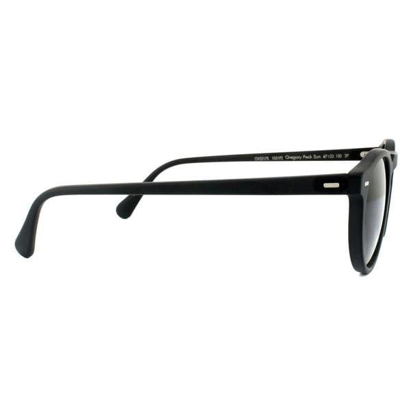 Oliver Peoples Sunglasses Gregory Peck 5217 1031/P2 Matt Black Midnight Express Polarized VFX