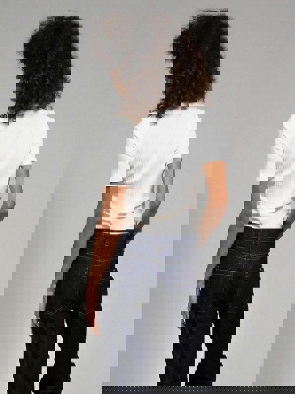 Kite Womens Organic Portesham Ribbed T-Shirt Off-White