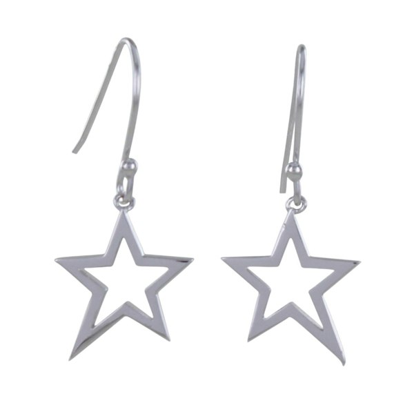 Sterling Silver Duet Star Earrings - Reeves & Reeves