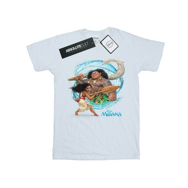 Disney Mens Moana And Maui Wave T-Shirt - White