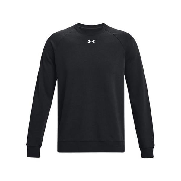 Under Armour Unisex Adult Rival Fleece Crew Neck Sweatshirt - Black/White - 