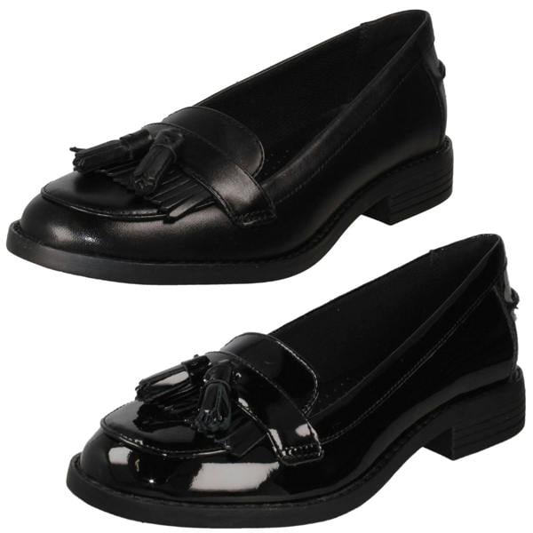 Clarks Ladies Clarks Slip On Tassel Trims Shoes Camzin Angelica
