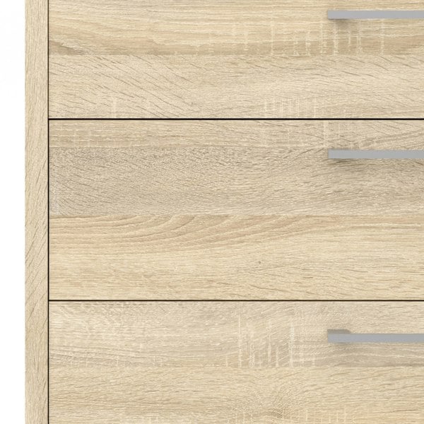 Furniture To Go Prima Bookcase 1 Shelf with 2 Drawers 2 File Drawers in Oak
