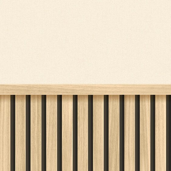 Hoopla Walls Wood Slat Texture- Ash 10m Wallpaper