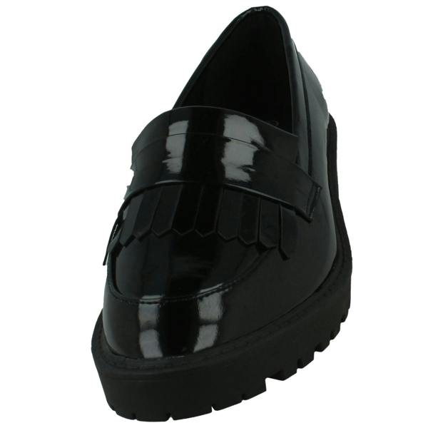Spot On Ladies Spot On Chunky Sole Loafers F80546