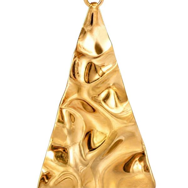 Gold Trip Vintage Triangle Statement Earrings