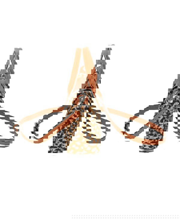 Kitise Leopard Print Mini Crossbody Bag Snap Zipper Closure