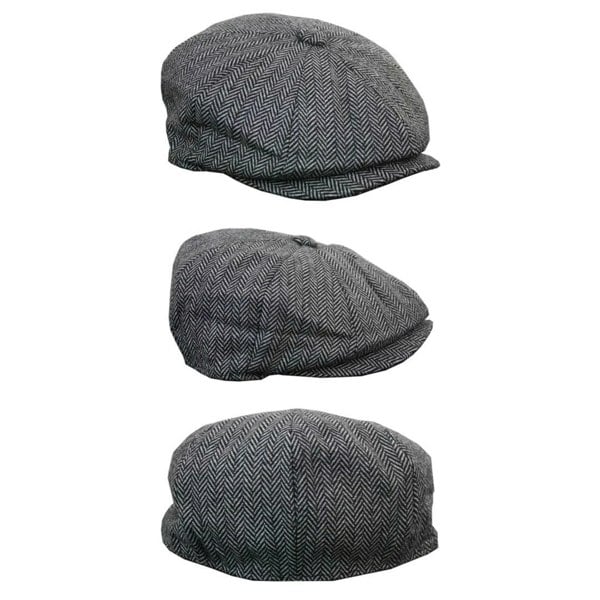 TruClothing Boys Herringbone Newsboy Hat Flat Cap