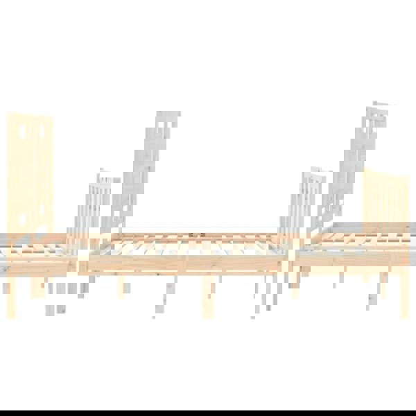 Berkfield Bed Frame with Headboard 120x200 cm Solid Wood