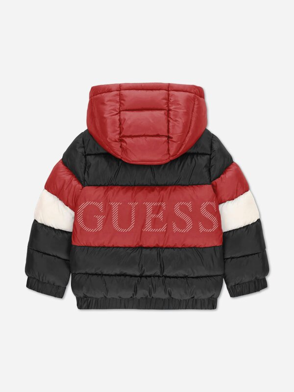 Guess Boys Hooded Puffer Jacket in Black