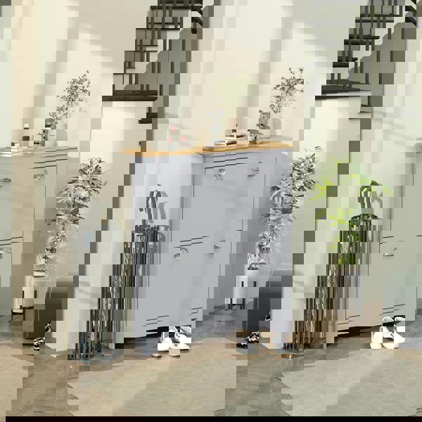 Flip-down Shoe Cabinet