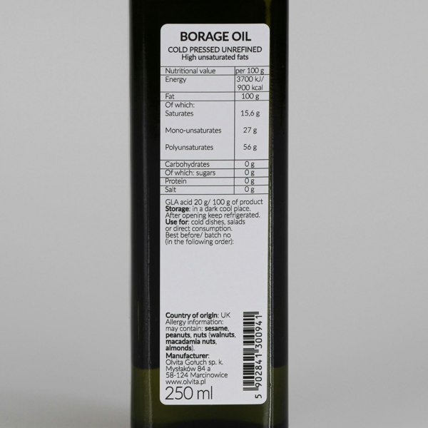 Ol'Vita Borage Seed Oil | Cold Pressed | Unrefined