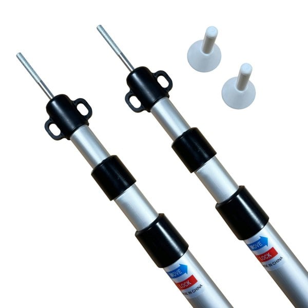 A white background image of the 2 pcs Aluminium Telescopic Canopy Poles 230cm from OLPRO