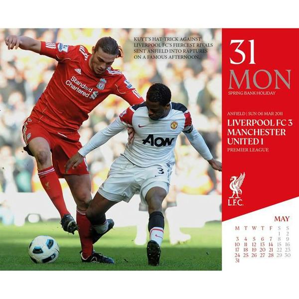 Liverpool FC, Anfield's Greatest Games Desk Calendar 2027, Desk Calendars, Day To View, Sports, Gift