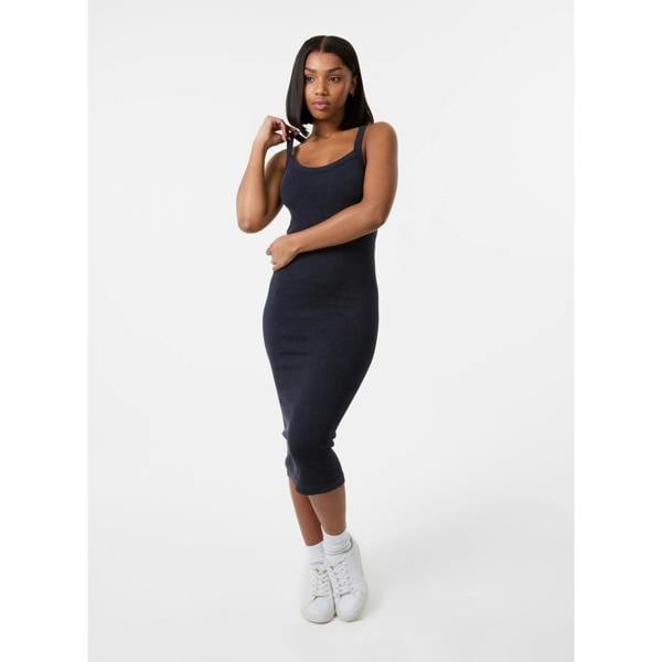 Pink Vanilla Washed Ribbed Racer Dress