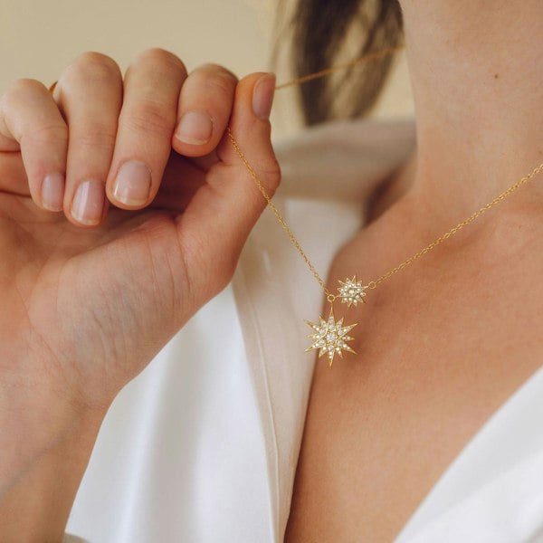 Celestial Double Star Necklace