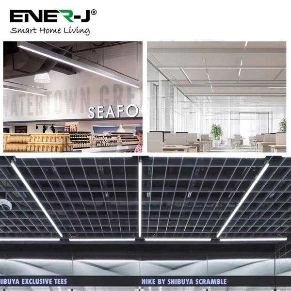 ENER-J LED Linkable Trunking Linear Lights (Supermarket lights), 40W 1.2M, 160LM/WCCT selectable