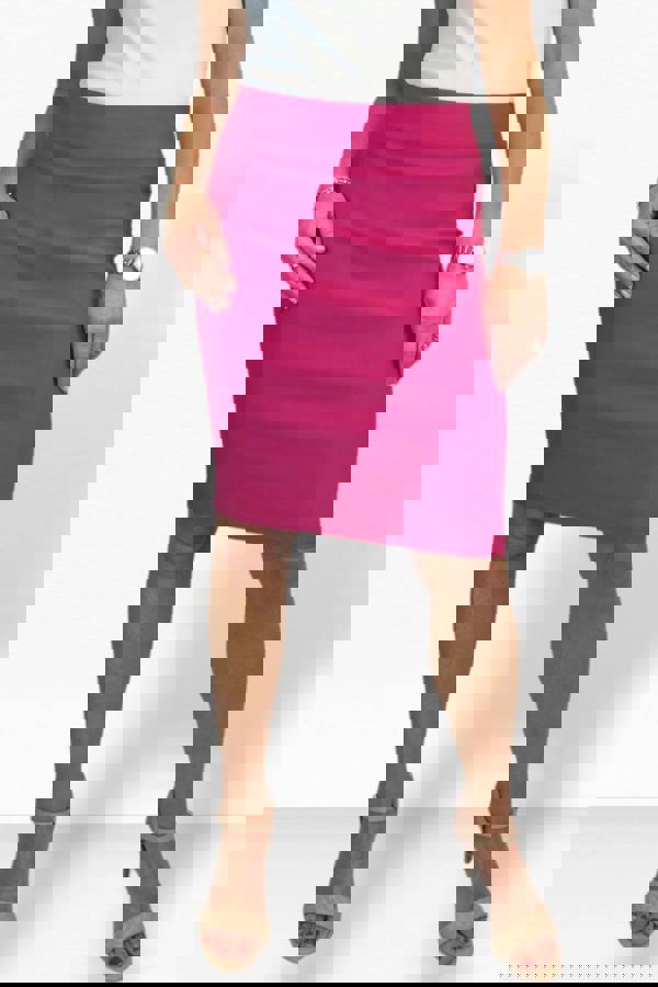 Paulo Due Women's Stretch Bodycon Pencil Skirt 22"