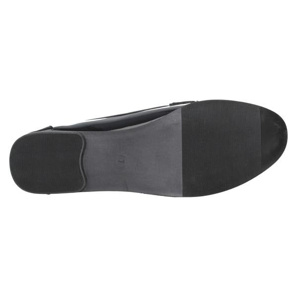 Spot On Ladies Spot On Flat Loafer Saddle Trim Wide Fit Shoes F80561