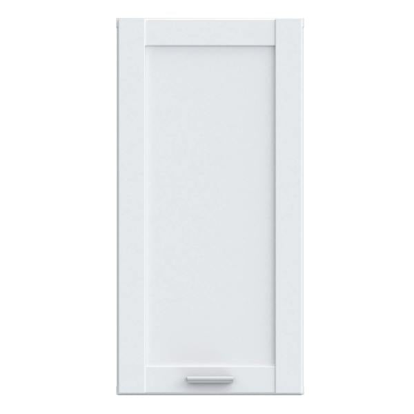 Furniture To Go Lokko Hanging Cupboard with 1 Door & Silver Handle in White