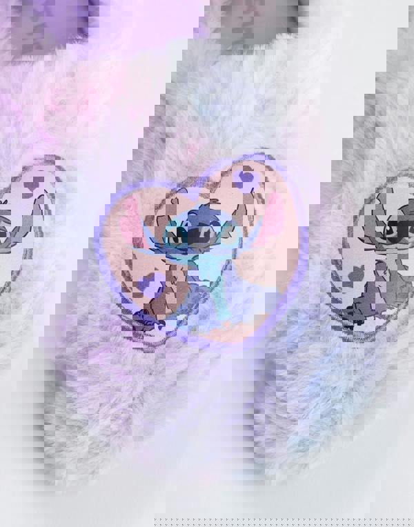 Lilo & Stitch Girls Multicoloured Heart Character Mule Slippers