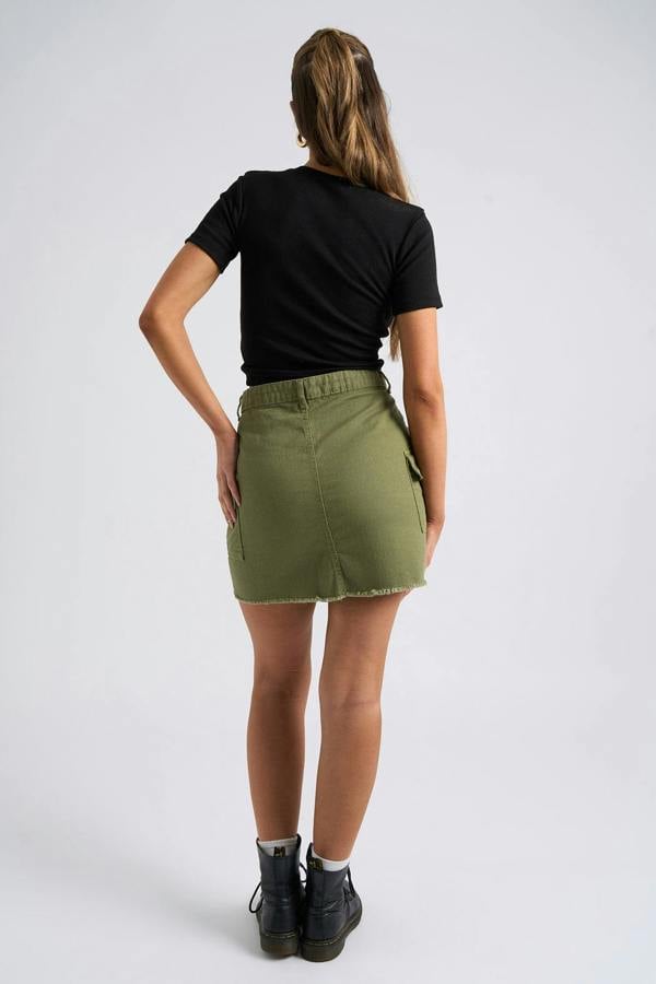 Urban Bliss Khaki Cara Cargo Mini Skirt