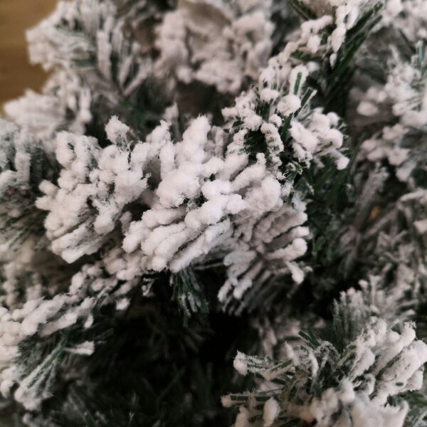 Samuel Alexander 7ft (2.1m) Premier Spiral Snow Flocked Christmas Tree