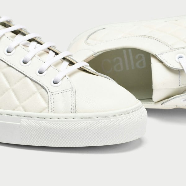 Calla Calla Star Trainers - White Quilted