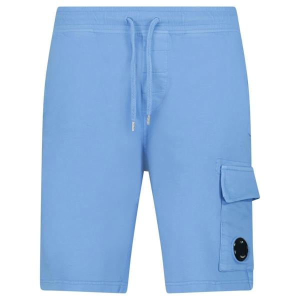 CP Company Light Fleece Lens Shorts Blue - chancefashionco