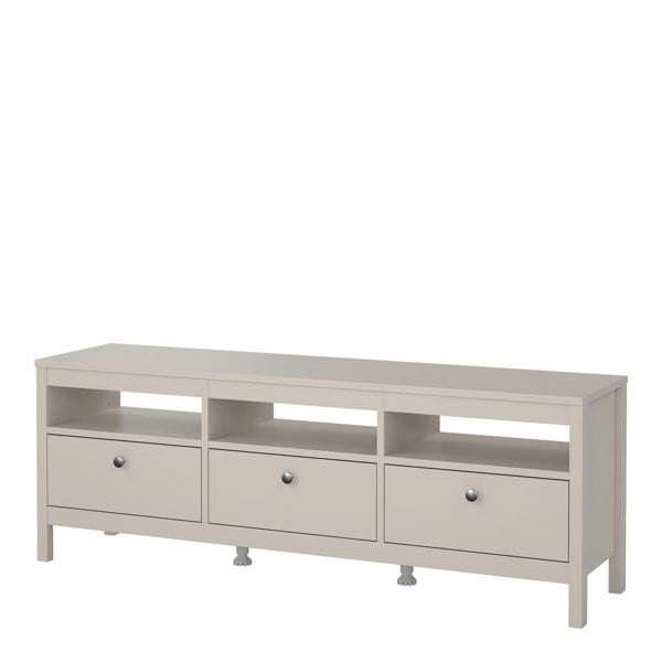 Furniture To Go Madrid TV Unit 3 Drawers in Cashmere