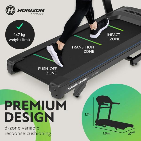 Grade B - Horizon 7.0AT @Zone Treadmill - uk.johnsonfitness.com