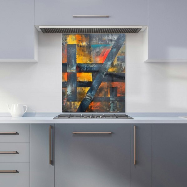 Warren Reed - Designer Geometric Interplay: Abstract Patterns Kitchen Splashback