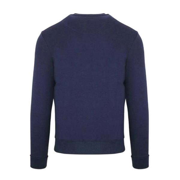 Aquascutum Mens Lettering Crew Neck Sweatshirt - Navy - 